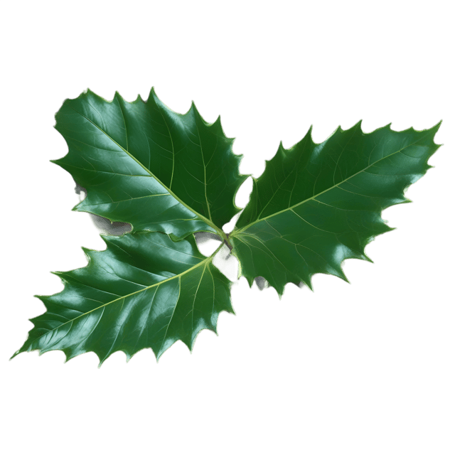 Free transparent PNG: Holly Leaf PNG with Transparent Background for Art and Design
