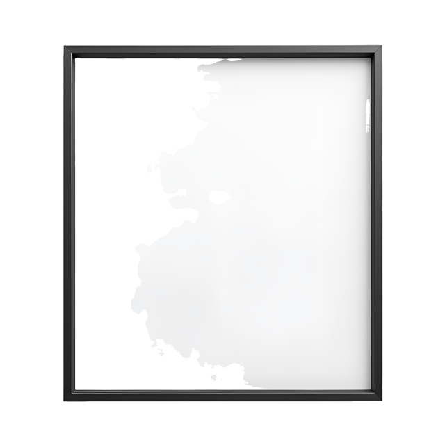 Free transparent PNG: Modern Aluminum Picture Frame with Minimalist Design and Clipart Illustration