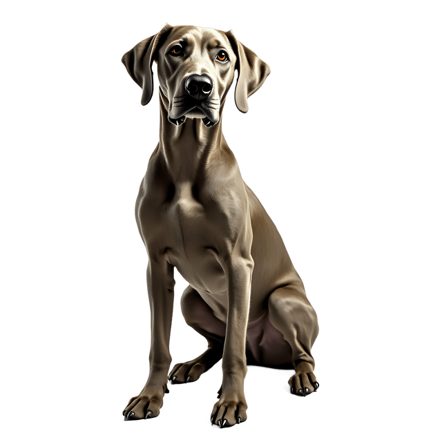 Free transparent PNG: Weimaraner Dog Vector Illustration for Animal Lovers and Pet Portraits