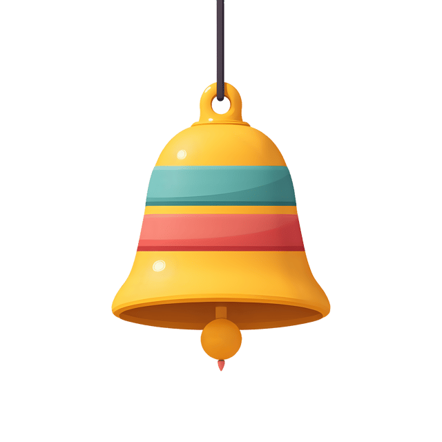 Free transparent PNG: Mini Bell Ornament  Striped Christmas Clipart, free downloadable png