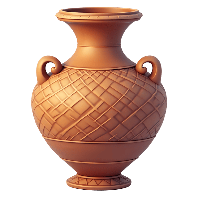 Free transparent PNG: Geometric Antique Vase PNG with Transparent Background for Art and Design