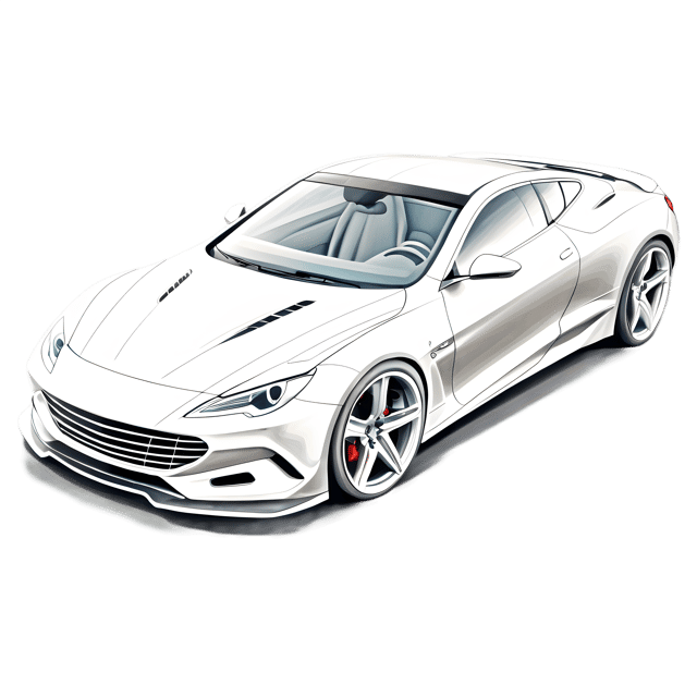 Free transparent PNG: Sports Car Pencil Sketch Illustration for Automotive Art and Design Projects