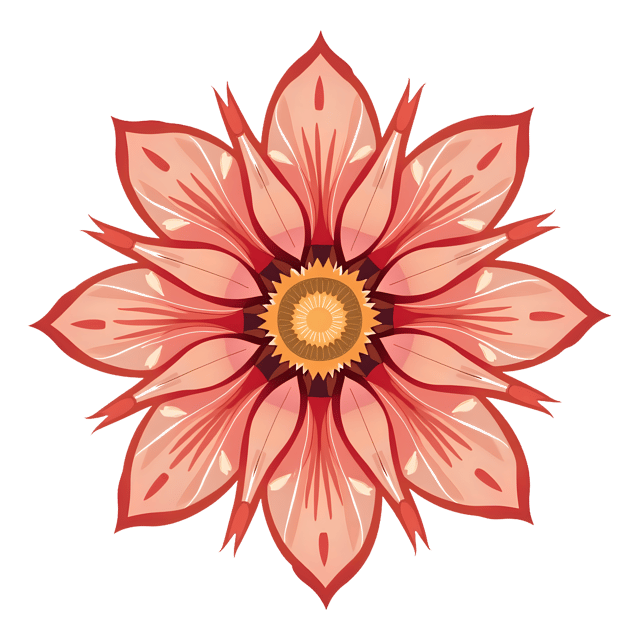 Free transparent PNG: Patterned Flower Accent with Fringe  Free PNG Download