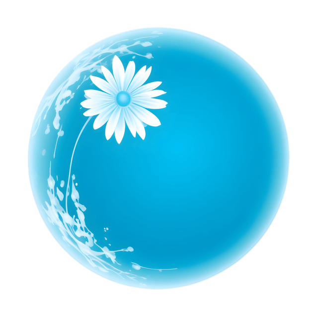 Free transparent PNG: Floral Uranus Planet Transparent PNG for Astronomical and Decorative Uses