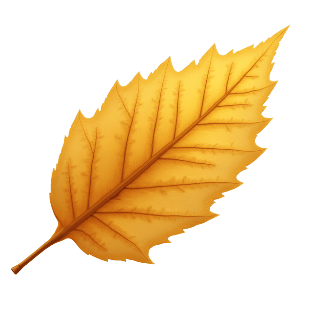 Free transparent PNG: Golden-Hued Dry Leaf Realistic Illustration for Nature Art and Design