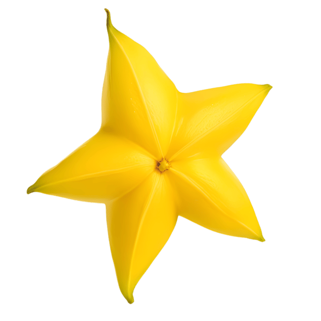 Free transparent PNG: Starfruit Transparent PNG for Tropical Fruit Design and Clipart
