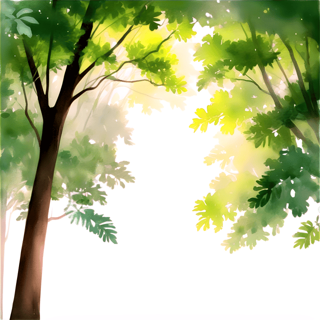 Free transparent PNG: Sunlight Filtering Through Dense Forest Canopies PNG