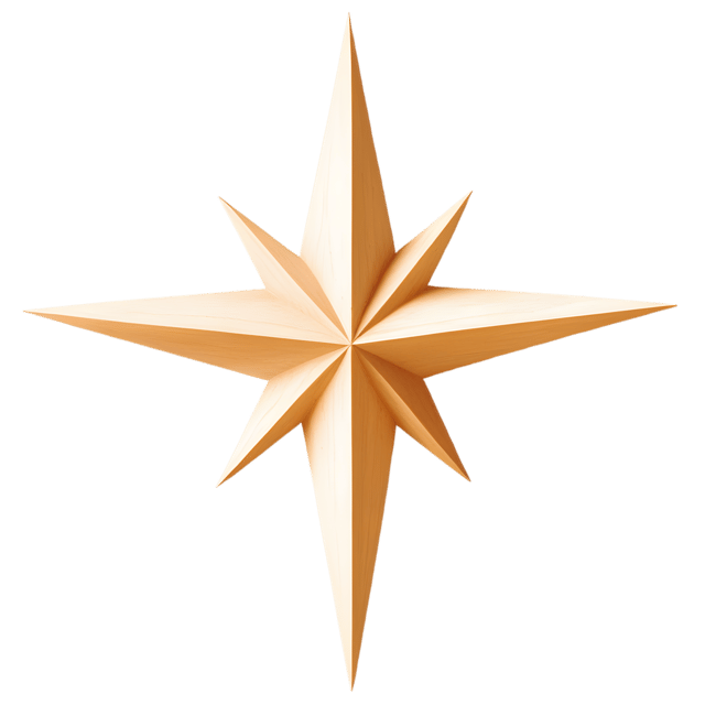 Free transparent PNG: Bethlehem Star Transparent PNG Design for Holiday and Religious Artwork