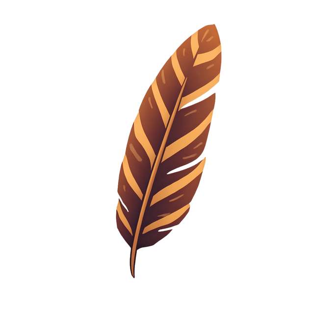 Free transparent PNG: Striped Bird Feather  Vector Art, Free PNG Download
