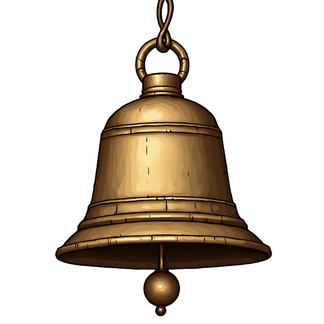 Free transparent PNG: Mini Bell Ornament  Vintage Style Clipart, free downloadable png