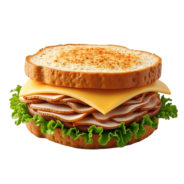 Free transparent PNG: Turkey Sandwich with Cheese PNG Clipart  Perfect for Food Design  Projects
