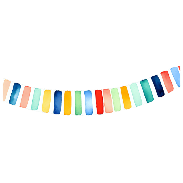 Free transparent PNG: Watercolor Stripe Band Ornament PNG – Transparent Background Decorative Clipart