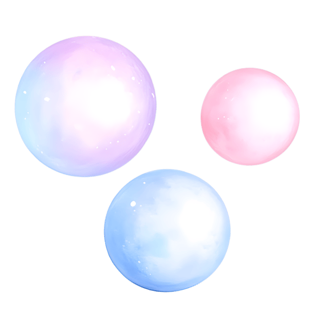 Free transparent PNG: Sleek Iridescent Floating Spheres PNG Design for Space and Decor
