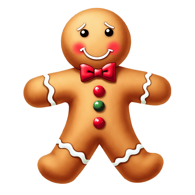 Free transparent PNG: Gingerbread Man PNG Clipart  Perfect for Holiday Crafts  Designs