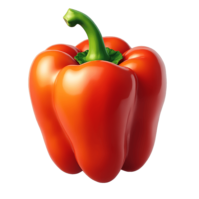 Free transparent PNG: Jewel-Toned Bell Pepper Clipart Illustration with Smooth Glossy Surface