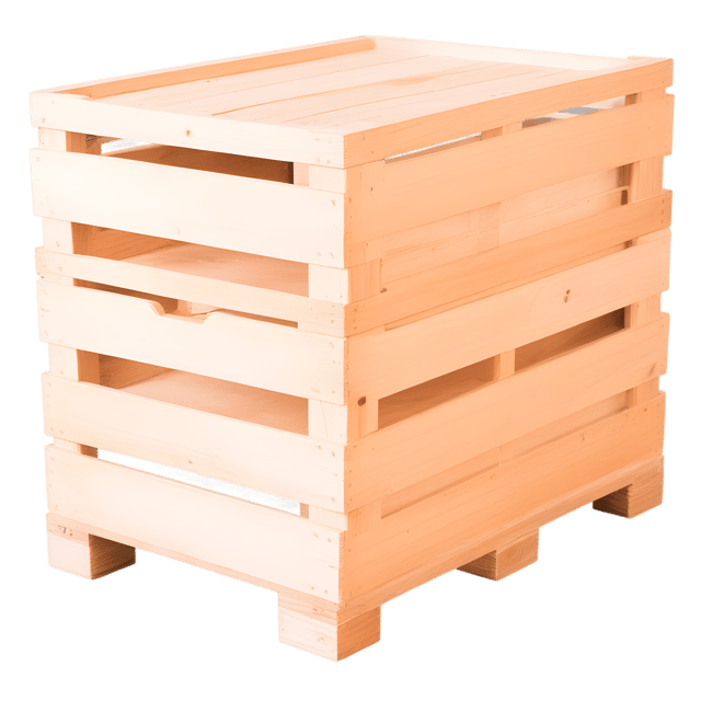 Free transparent PNG: Stack of Crates on Wooden Pallet PNG with Transparent Background