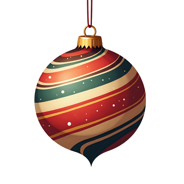 Free transparent PNG: Striped Holiday Ornament  Christmas Clipart, free download png