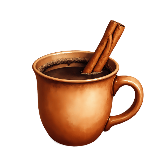 Free transparent PNG: Coffee with Cinnamon in Rustic Mug  Free Downloadable PNG Clipart
