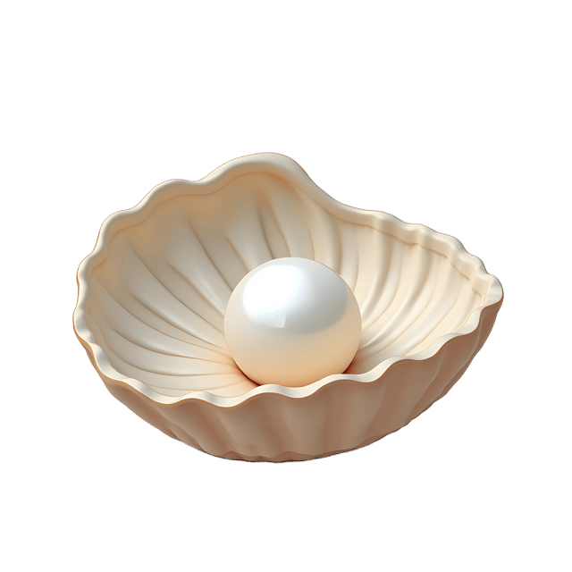 Free transparent PNG: Half-Buried Shell with Shiny Pearl  Free Nature Clipart PNG Download