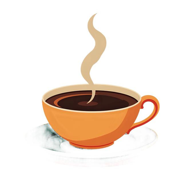 Free transparent PNG: Transparent PNG of a Steaming Cup of Coffee for Art and Design Use