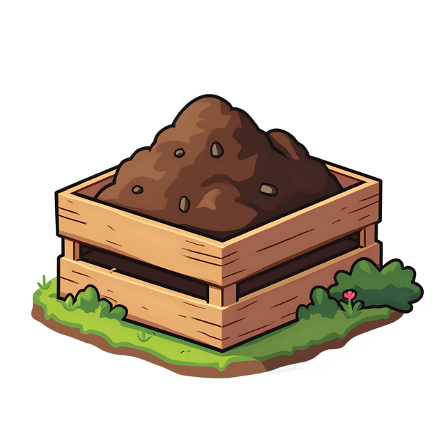 Free transparent PNG: Garden Soil Pile Beside Crate  Gardening Clipart, free png download