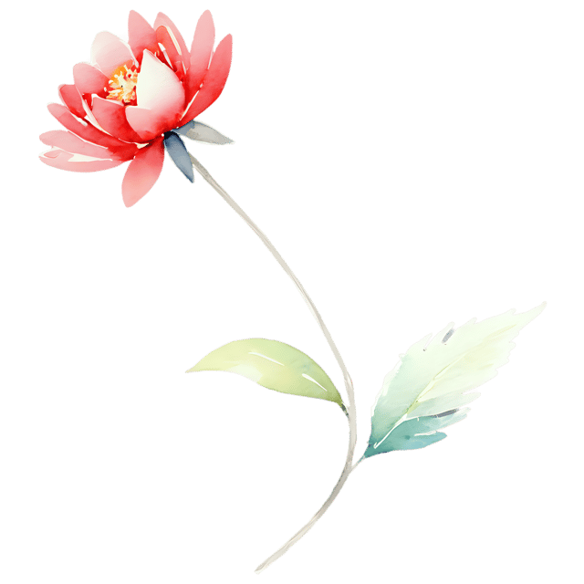 Free transparent PNG: Watercolor Flower Splash Transparent PNG – Gentle Watercolor Illustration for Design