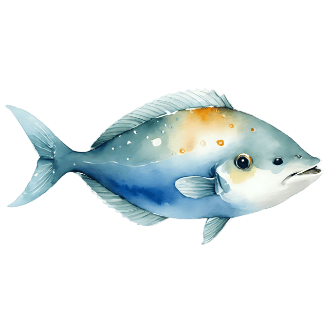 Free transparent PNG: Ocean Sunfish Watercolor Illustration – Transparent PNG