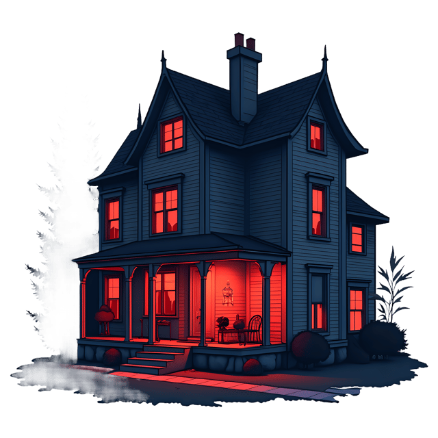 Free transparent PNG: House with Red Candle Light  Cozy Home Clipart, free png download