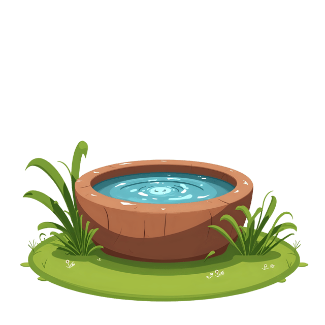 Free transparent PNG: Bird Bath  Garden Clipart, free transparent png download