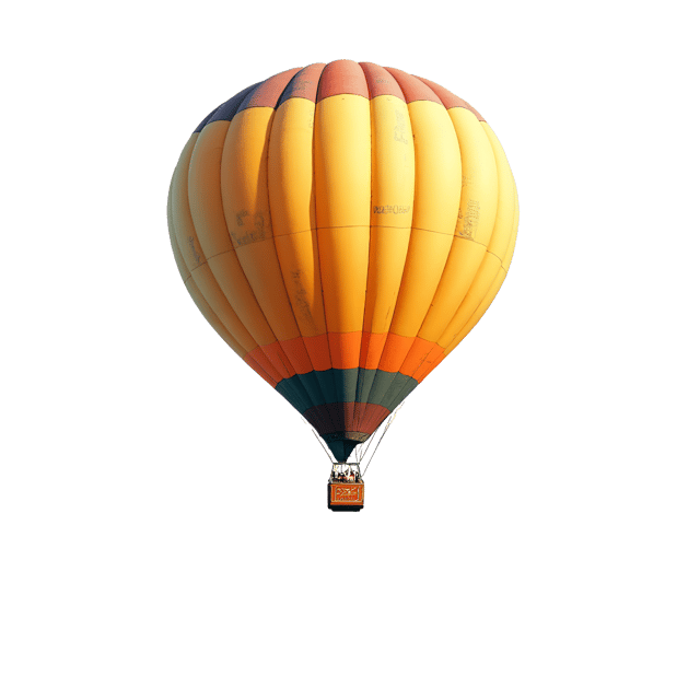 Free transparent PNG: Hot Air Balloon Oil Pastel Art with Transparent Background
