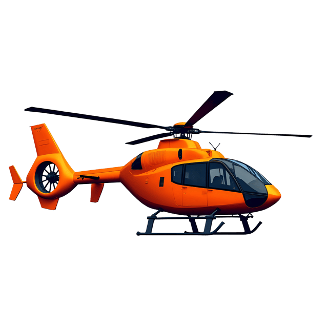Free transparent PNG: Orange Helicopter Landing PNG with Transparent Background for Design Projects