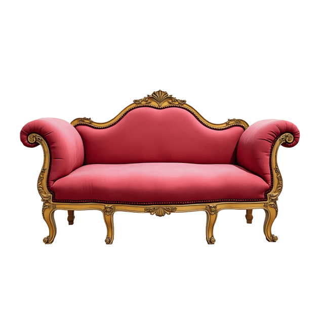 Free transparent PNG: Victorian Velvet Fainting Couch PNG Clipart  Perfect for Historical Design  Decor