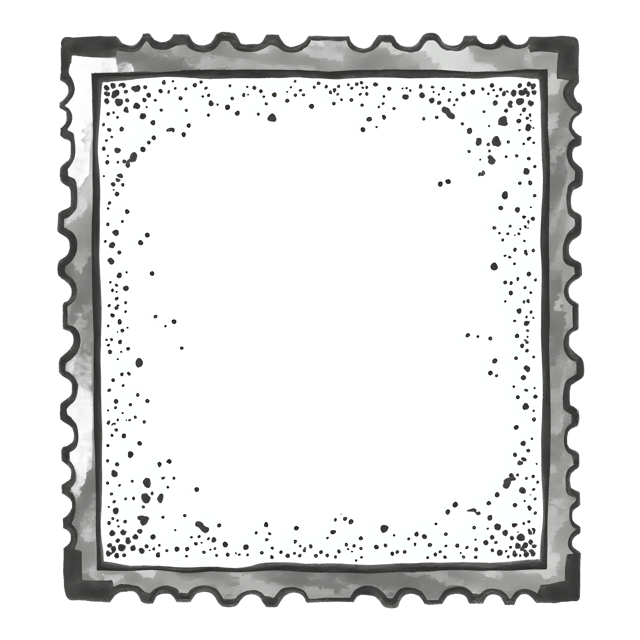 Free transparent PNG: Rustic Stamp Frame with Tiny Black Dots  Handmade Craft Clipart, free png download