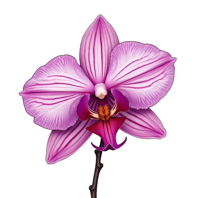 Free transparent PNG: Rich Orchid Bloom  Elegant Floral Clipart, free png download