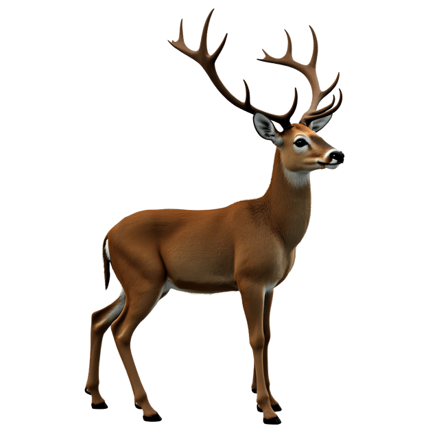 Free transparent PNG: Deer Vector Illustration for Nature and Wildlife Art Projects