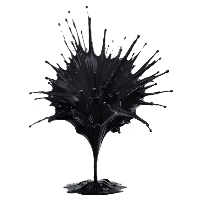 Free transparent PNG: Black Color Splash Transparent PNG for Modern Design and Art Projects