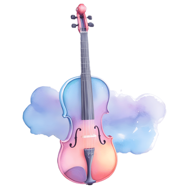 Free transparent PNG: Bold Yet Delicate Marks Watercolor Painting of Dreamy Melody