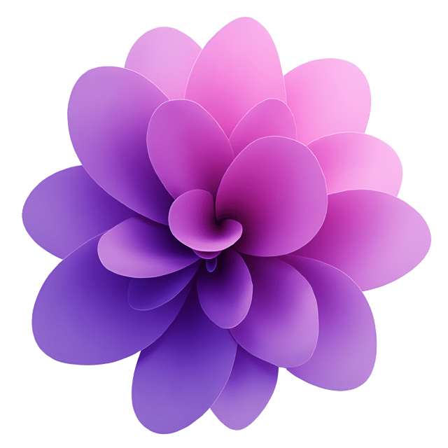 Free transparent PNG: Vibrant Purple Abstract Form with Glowing Contours - Modern Art Clipart