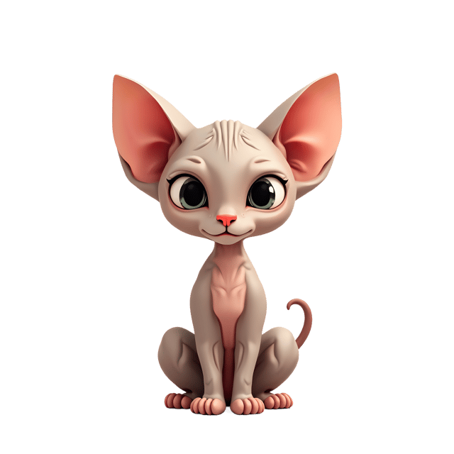 Free transparent PNG: Sphynx Cat PNG Clipart  Unique Hairless Breed for Animal Lovers