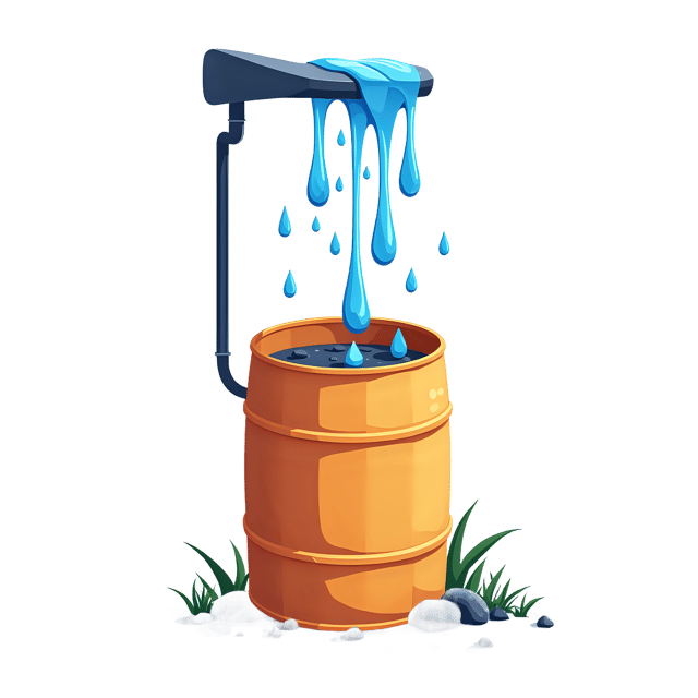 Free transparent PNG: Rain Barrel Under Gutter  Home Water Collection System, free png download