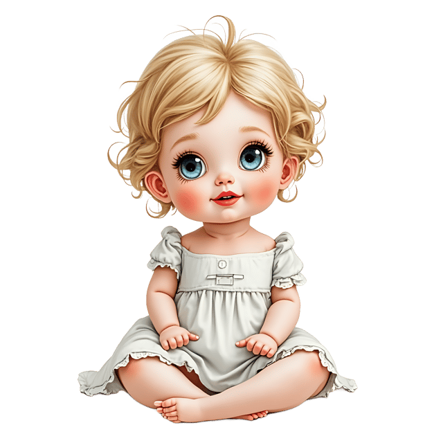 Free transparent PNG: Porcelain Doll PNG Download  Timeless Collectible Art for Home Decor  Crafting