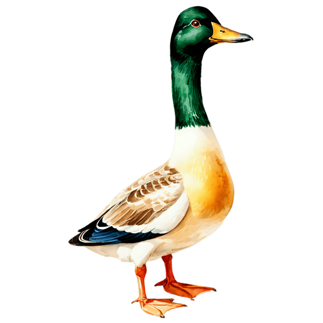 Free transparent PNG: Watercolor Duck Transparent PNG – Gentle Illustration for Crafts & Design