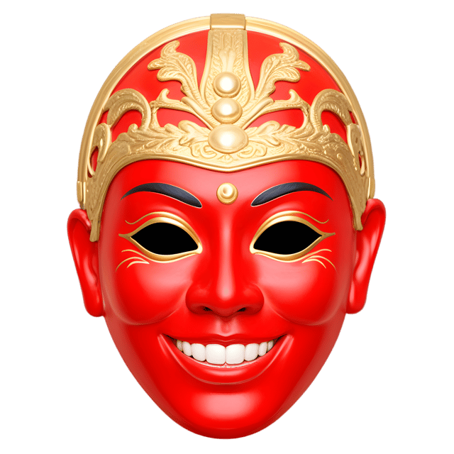 Free transparent PNG: Vietnamese Mask Transparent PNG for Art and Craft Projects