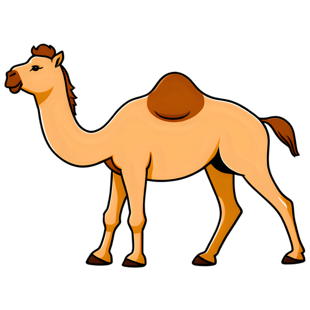 Free transparent PNG: Cute Cartoon Camel Illustration for Nursery Decor and Crafts
