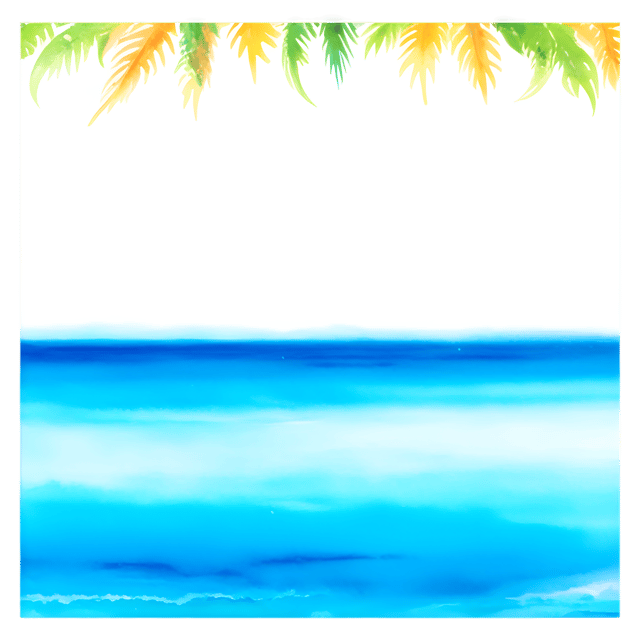 Free transparent PNG: Sunny Beach with Crystal-Clear Water PNG Background for Coastal and Nautical Design