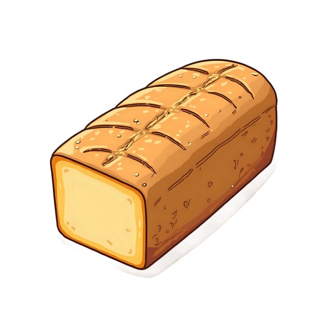 Free transparent PNG: Cheese Bread Loaf  Bakers Clipart, free png download