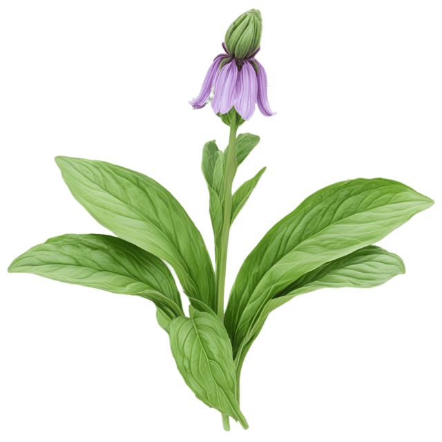 Free transparent PNG: Comfrey Herb PNG with Transparent Background for Herbal and Botanical Use