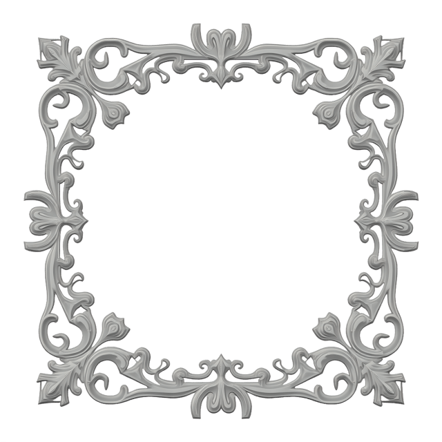 Free transparent PNG: Ornate Border Around Side Profile  Elegant Design Clipart, free png download