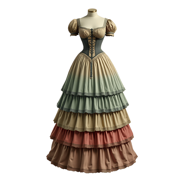 Free transparent PNG: Victorian Bustle Dress PNG Clipart  Perfect for Historical Costumes  Fashion Projects