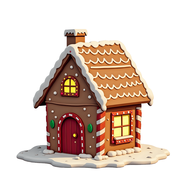 Free transparent PNG: Gingerbread House PNG Download  Perfect for Holiday Crafts  Decor